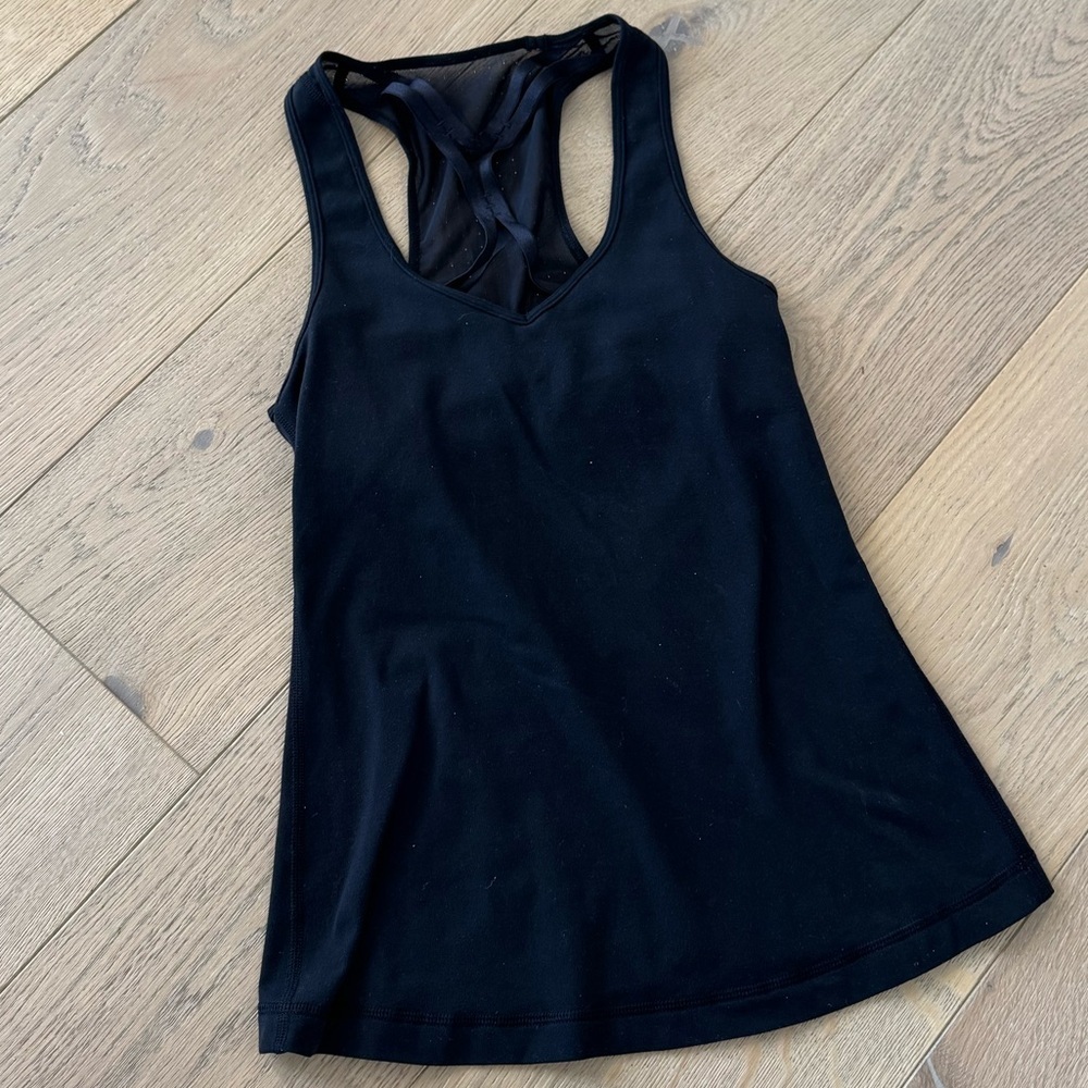 Lululemon Athletic Workout Black Tank Size 4